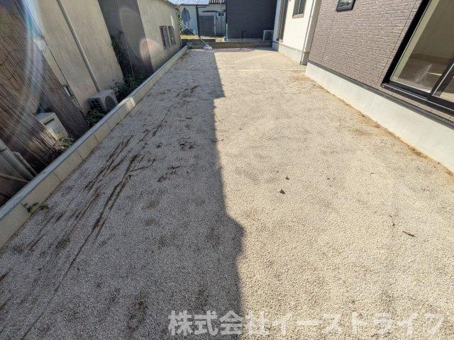 【新築戸建】　いわき市平塩第4　全2棟の庭|2号棟写真　ガーデニングや家庭菜園を楽しめる庭が南面についています。