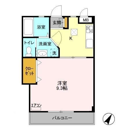シャトーヤジマ弐号館の間取り