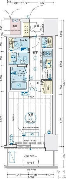 エステムコート神戸元町Ⅱブリーズの間取り