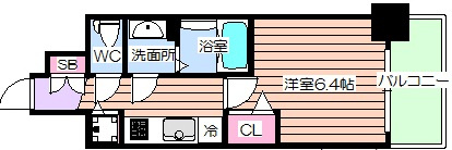 【間取り】 | プレサンス天神橋スカイル
