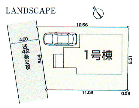武蔵村山市残堀5丁目　新築戸建全1棟の区画図