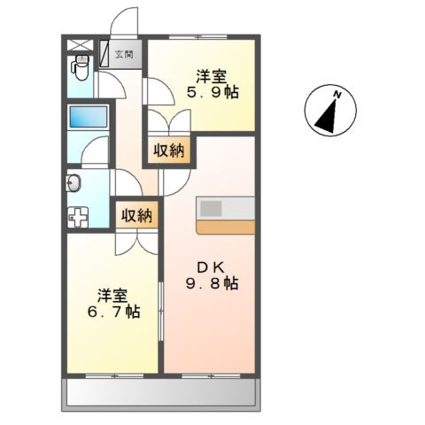 エクセル９の間取り