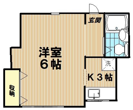 ハイムくぬぎの間取り|間取りです。