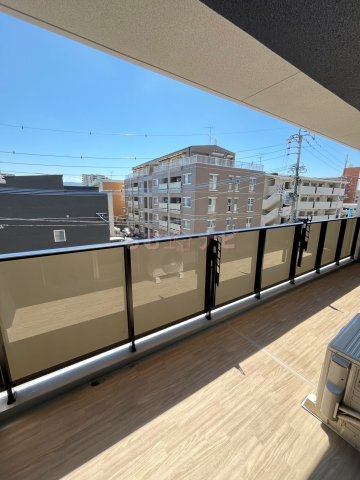 福岡市博多区三筑２丁目の賃貸マンションのバルコニー