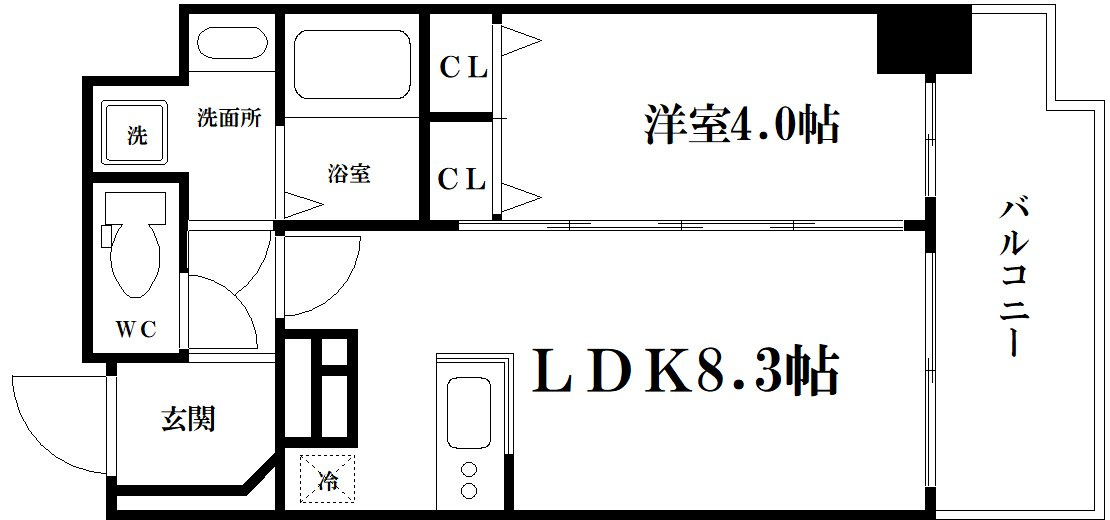 La Douceur谷町の間取り