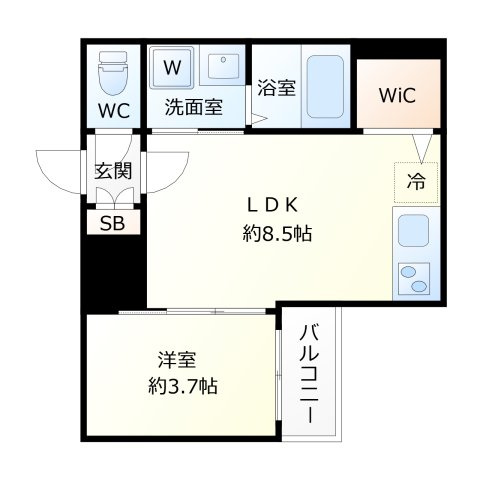 F asecia　城北公園通の間取り|F asecia　城北公園通　