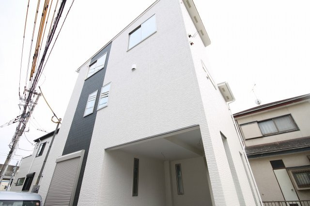 流山市駒木借家A棟の外観|建築中写真