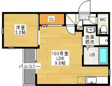 GrandticDAVA西広島の間取り