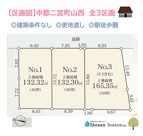 中郡二宮町山西　全3区画　３区画の画像