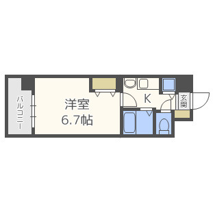 エイペックス天神橋Iの間取り|エイペックス天神橋I　開放感ある間取り