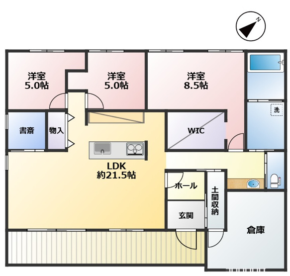 【間取り】 | 東金市前之内　中古戸建