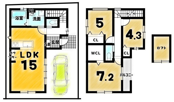深草加賀屋敷町の間取り