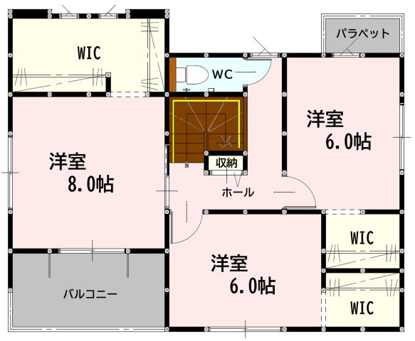 南区富合町南田尻新築建売の間取り