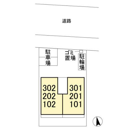 ノエル新松戸の区画図