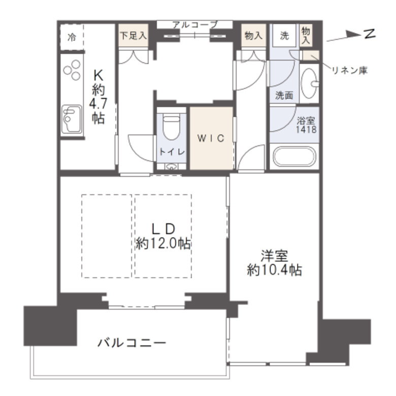 グラングリーン大阪THE NORTH RESIDENCE　扇町小学校の間取り|グラングリーン大阪THE NORTH RESIDENCE　間取り