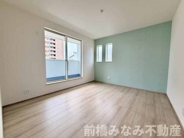 【新築】前橋市六供町1丁目　限定１棟　ハートフルタウン　新築建売の洋室|洋室です