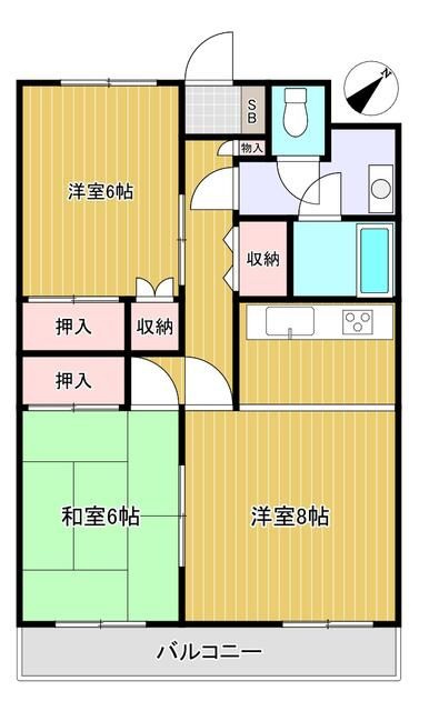 サザンヒルズの間取り