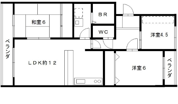プレリュード東那珂の間取り|使いやすい間取りです。