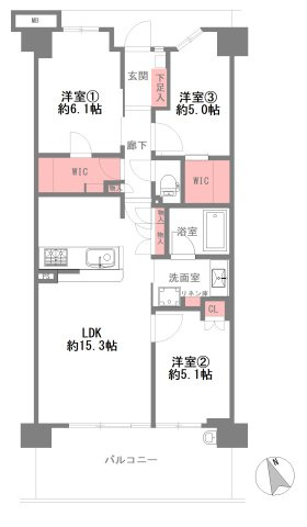 ルネ西宮甲子園の間取り