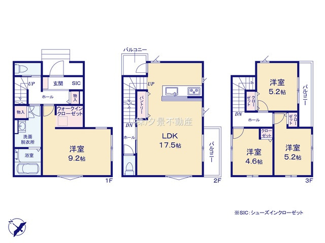 《仲介手数料無料》大宮区天沼町２丁目721-1新築一戸建てケイアイクラフトピットの間取り