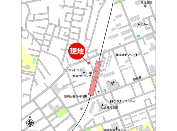 ミリアビタ習志野駅前の地図