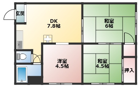 ミノルマンションの間取り