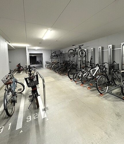北浜ミッドタワーのその他|３階自転車置き場※2026年9月撮影