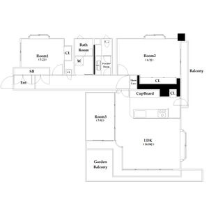 LUXE豊中の間取り