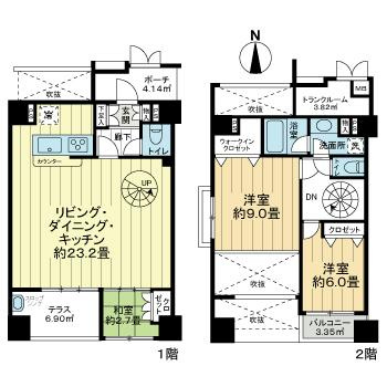 ル・グランデ四ツ橋西の間取り