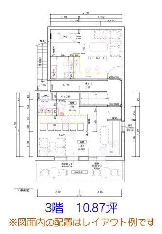 CACHETTEにしなかの間取り