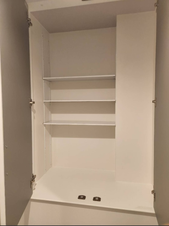 ソシエ北大阪壱期棟の収納|トイレの中にも収納