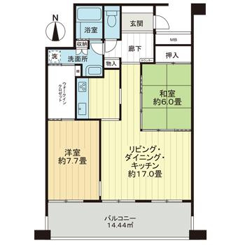 サンクタスタワー心斎橋ミラノ・グランデの間取り