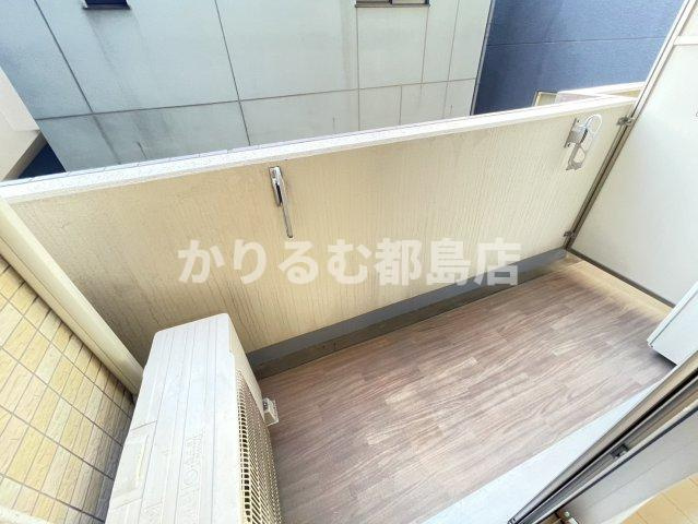 ウエンズ大阪城北のバルコニー