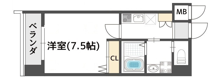 ウエンズ大阪城北の間取り