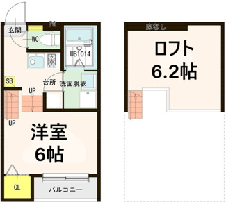 【間取り】 | Arbre志賀本通