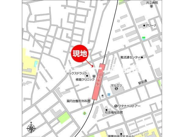 ミリアビタ習志野駅前の地図