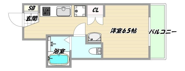 大阪市淀川区東三国５丁目の賃貸マンションの間取り