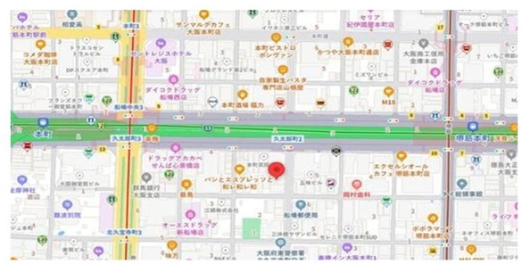 オフィッツ本町の地図