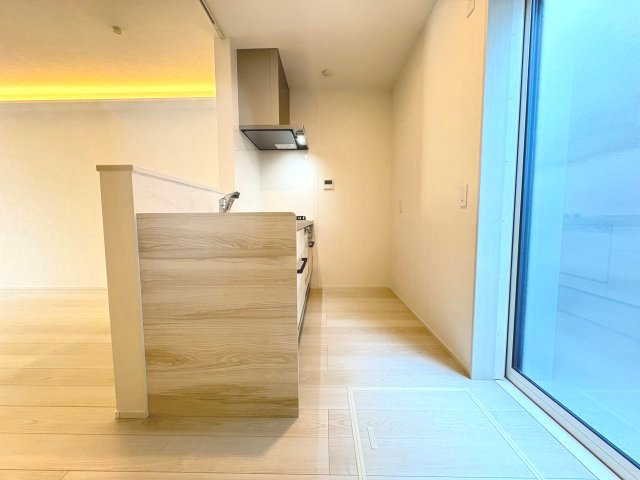 向日市上植野町馬立のキッチン|調理スペースを広く取ることができています(^^)/