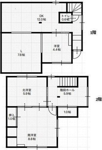 長久手市片平戸建ての間取り