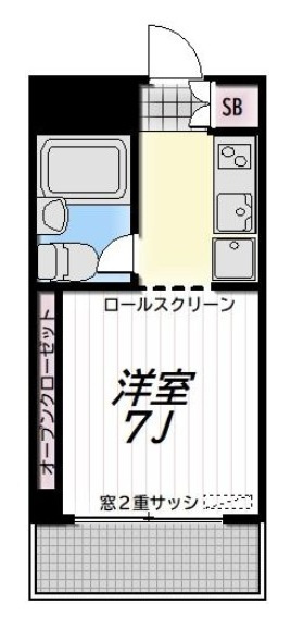 エルスタンザ亀有の間取り|間取りです。