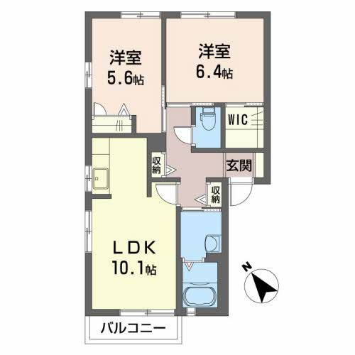 シャーメゾン洛陽 C棟の間取り