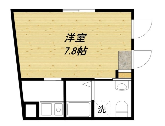 Ｓフラット鳩森の間取り|間取りです。