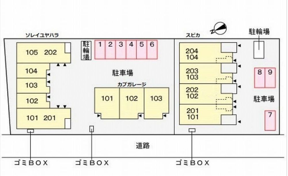 スピカの区画図
