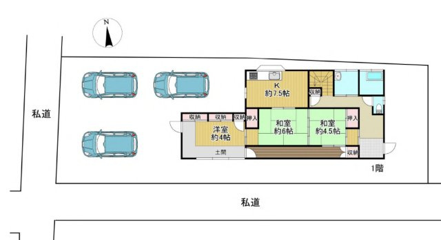 【区画図】 | 本庄市銀座2丁目　中古戸建