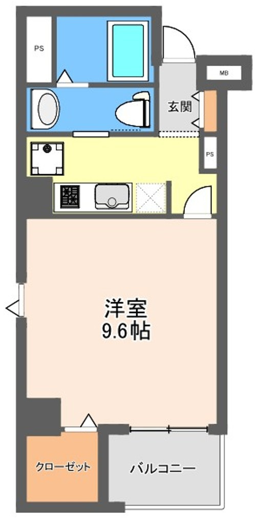 横浜市中区寿町１丁目の賃貸マンションの間取り