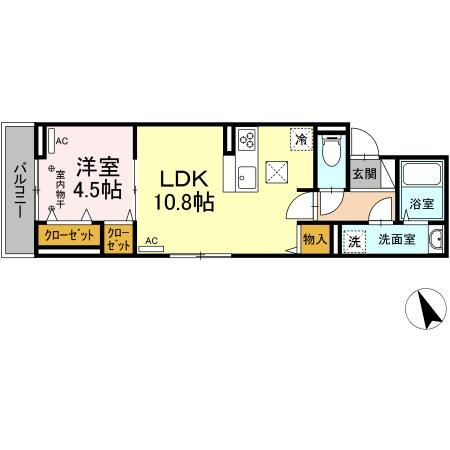 【間取り】 | Dフラット大和田(ディーフラットオオワダ)