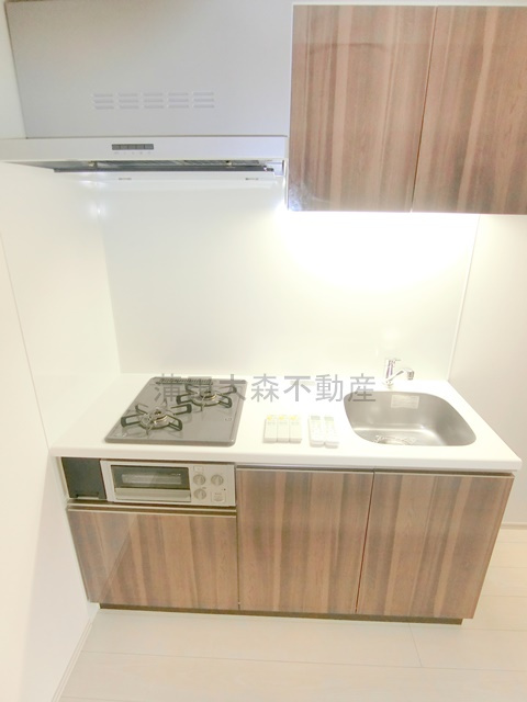 ルフレ田園調布南のキッチン|2口ガスグリル付システムキッチン