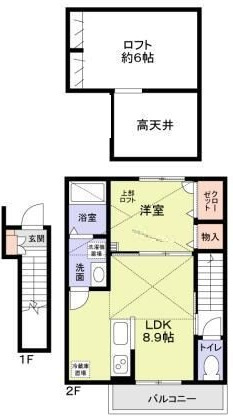 フォレストメゾン西船橋ＥＡＳＴの間取り|間取りです。