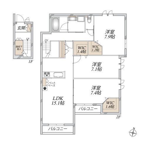ジョルノ栄町の間取り